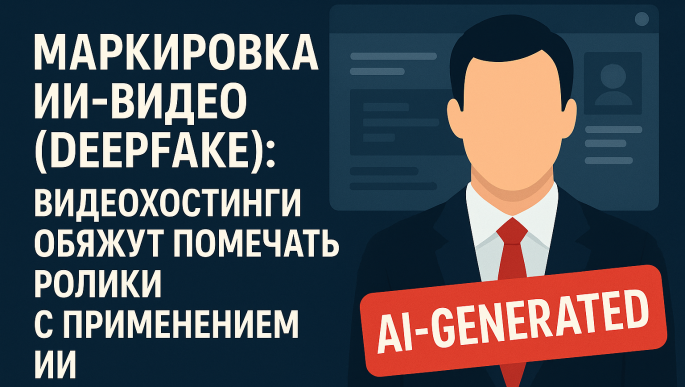 Маркировка ИИ-видео (deepfake): видеохостинги обяжут помечать ролики с применением ИИ. Что важно знать пользователям и блогерам