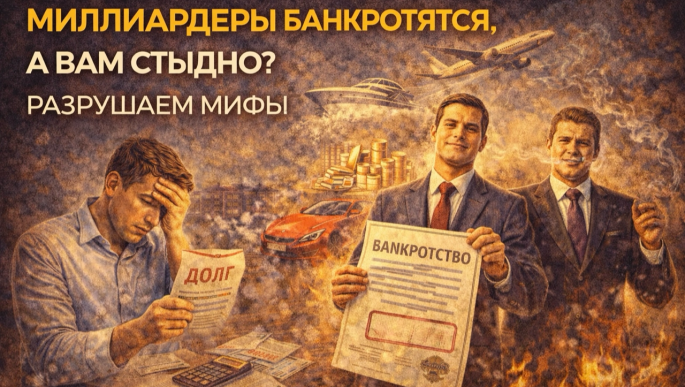 Миллиардеры банкротятся, а вам стыдно? разрушаем мифы