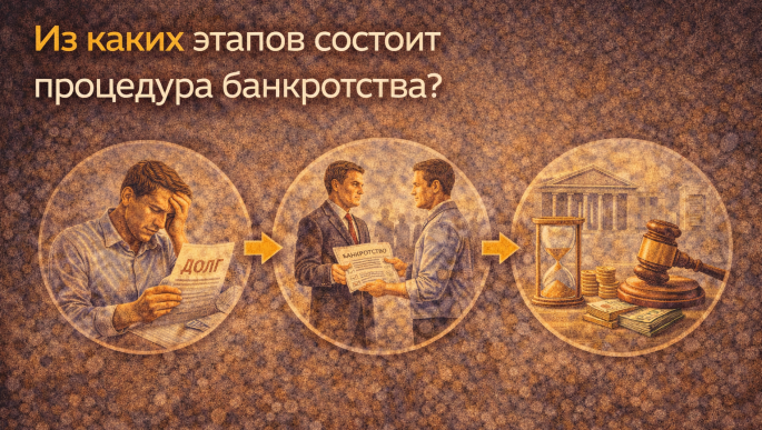 Из каких этапов состоит процедура банкротства?