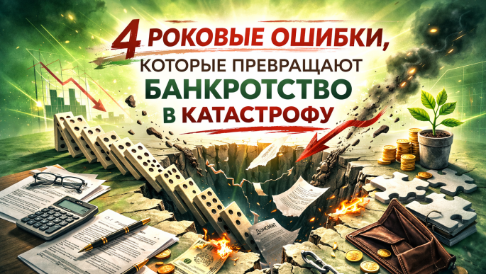4 роковые ошибки, которые превращают банкротство в катастрофу