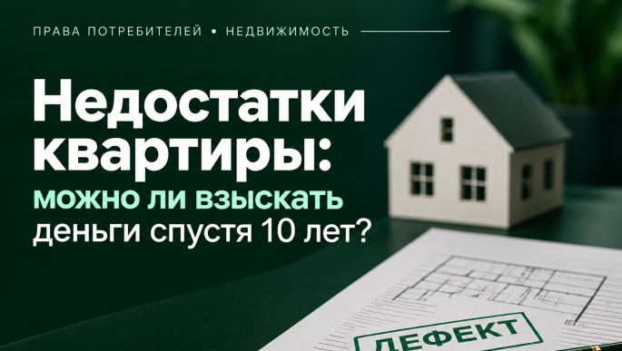Недостатки квартиры: можно ли взыскать деньги спустя 10 лет?