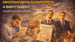 Миллиардеры банкротятся, а вам стыдно? разрушаем мифы