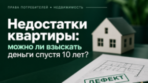 Недостатки квартиры: можно ли взыскать деньги спустя 10 лет?