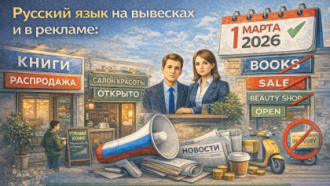 Русский язык на вывесках и в рекламе: что изменится с 1 марта 2026 года и что это значит для потребителей и бизнеса
